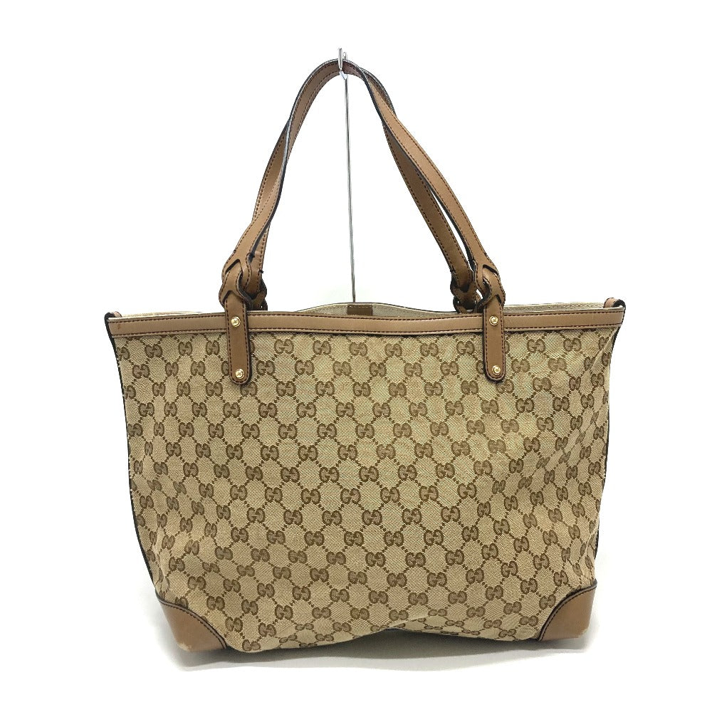 Gucci GG x Brand GG Canvas Beige Tote Bag