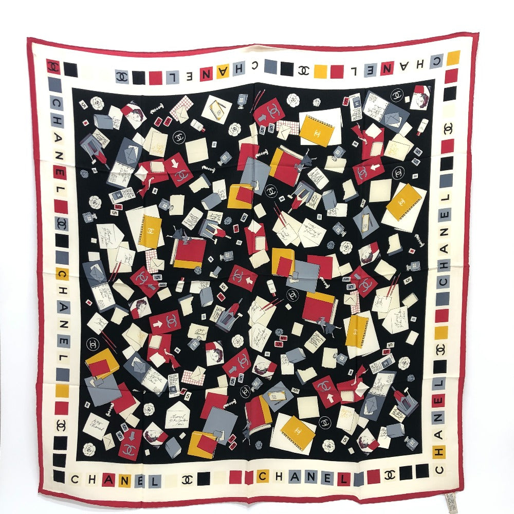 Chanel scarf silk Multi-design COCO Mark No.5 Multicolor