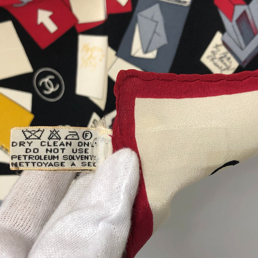 Chanel scarf silk Multi-design COCO Mark No.5 Multicolor