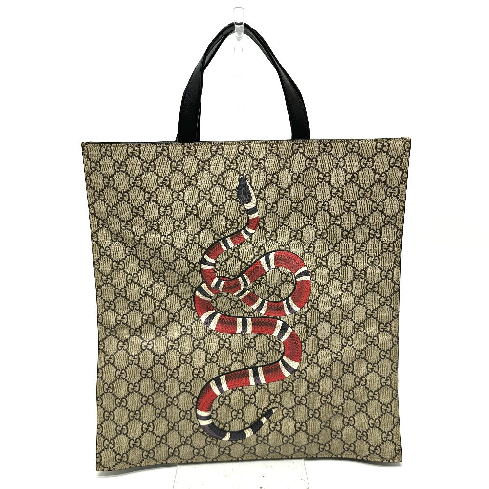 Gucci GG Supreme Kingsnake print GG Canvas Beige Handbag