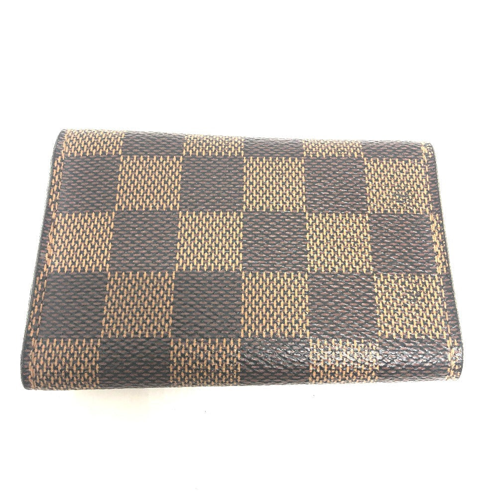 Louis Vuitton Key holder N62630 Damier Canvas Brown Key Chain T 6