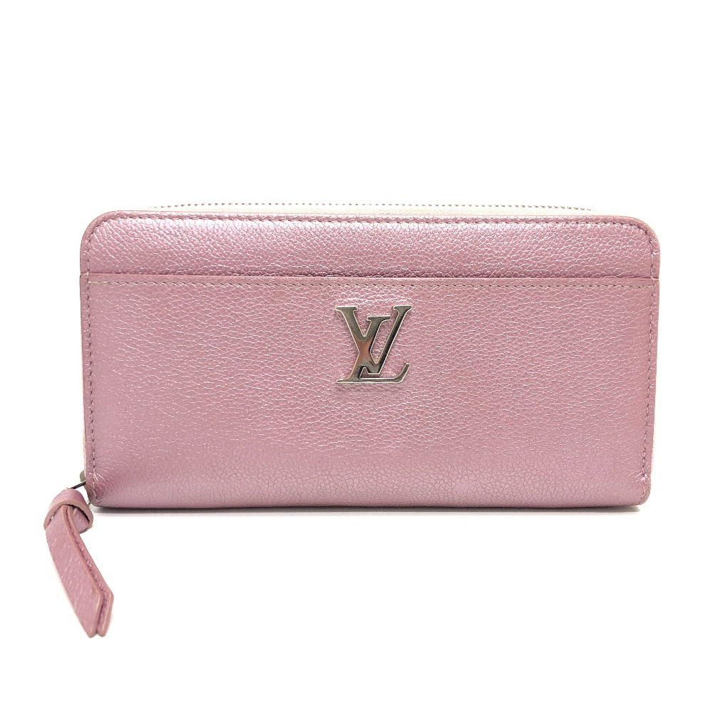 Louis Vuitton Long Purse M69812 Zippy Rock Leather Pink Wallet Case