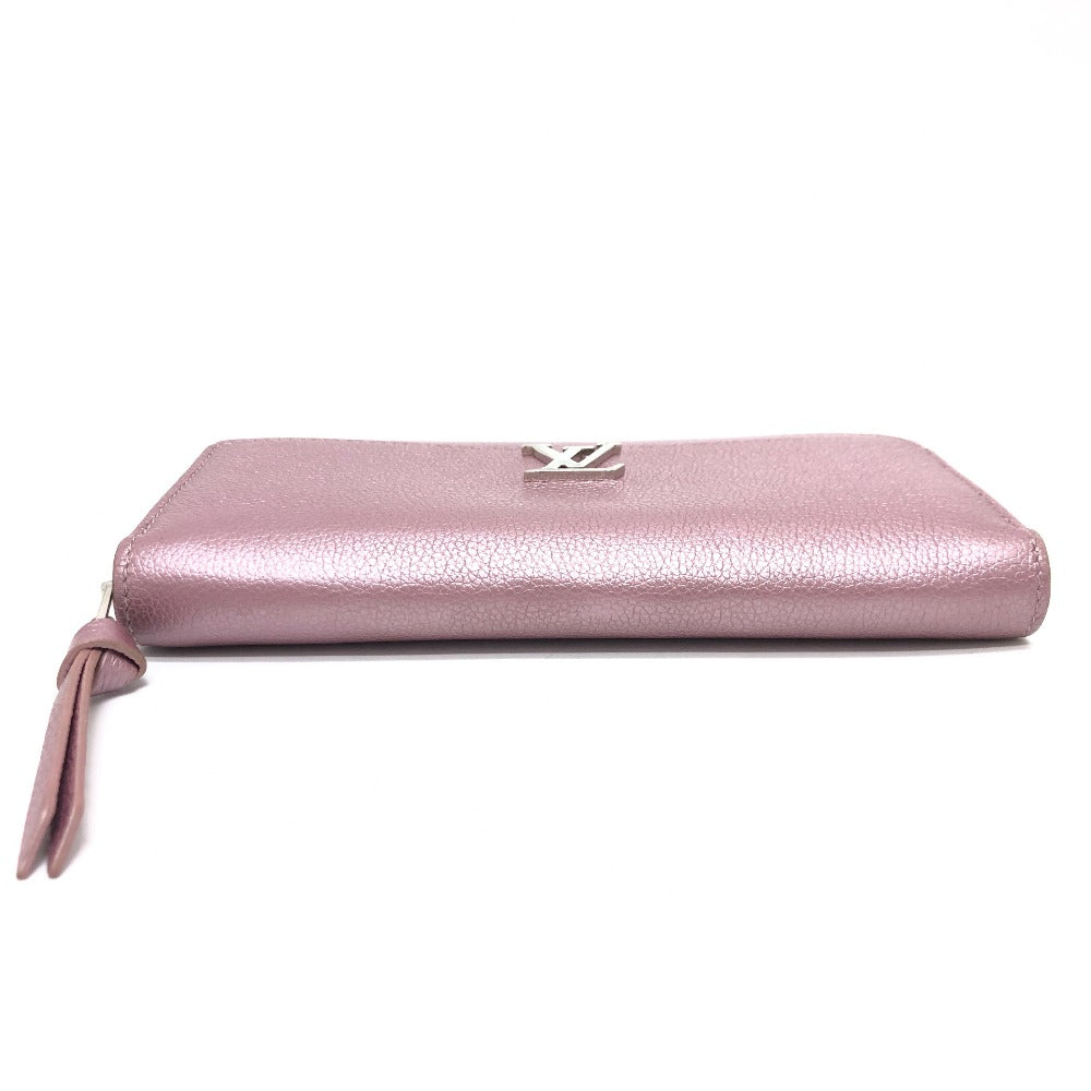 Louis Vuitton Long Purse M69812 Zippy Rock Leather Pink Wallet Case