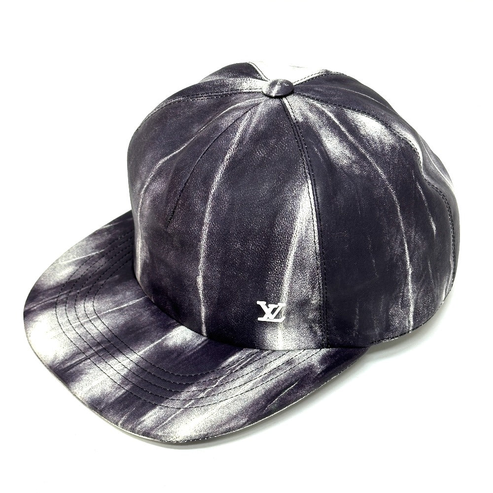 Louis Vuitton x Newsboy tie Diquill 1.0 Leather White Gray Hat