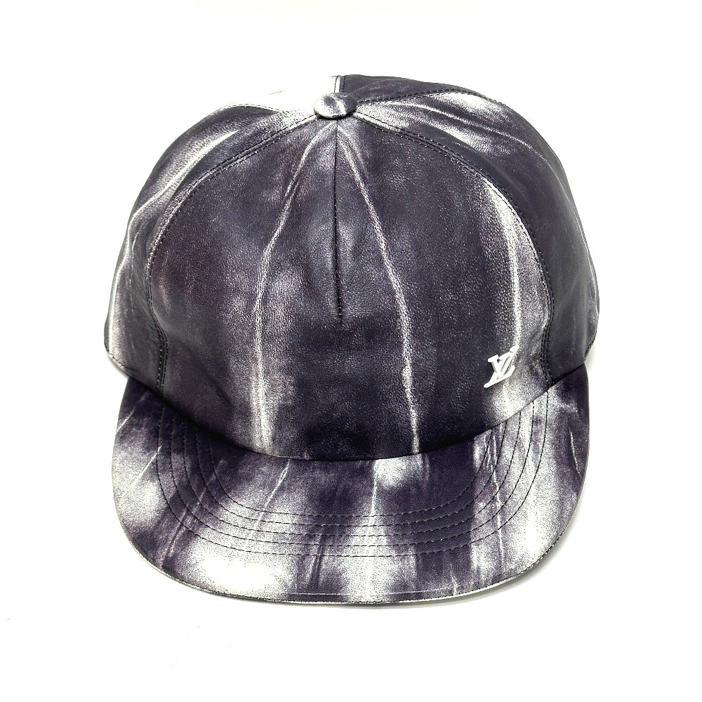 Louis Vuitton x Newsboy tie Diquill 1.0 Leather White Gray Hat