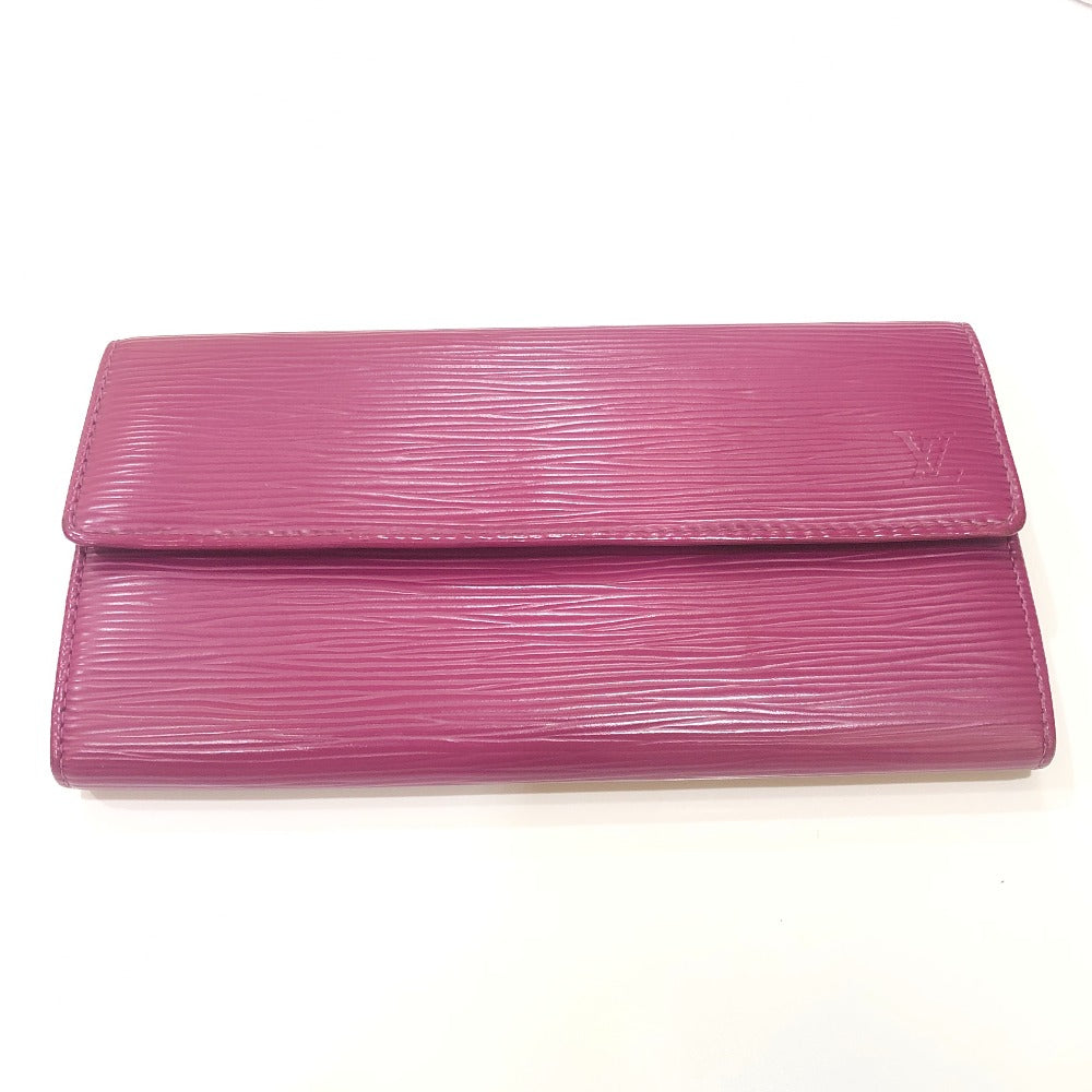 Louis Vuitton Long Purse M60317 Epi purple Leather Wallet Case