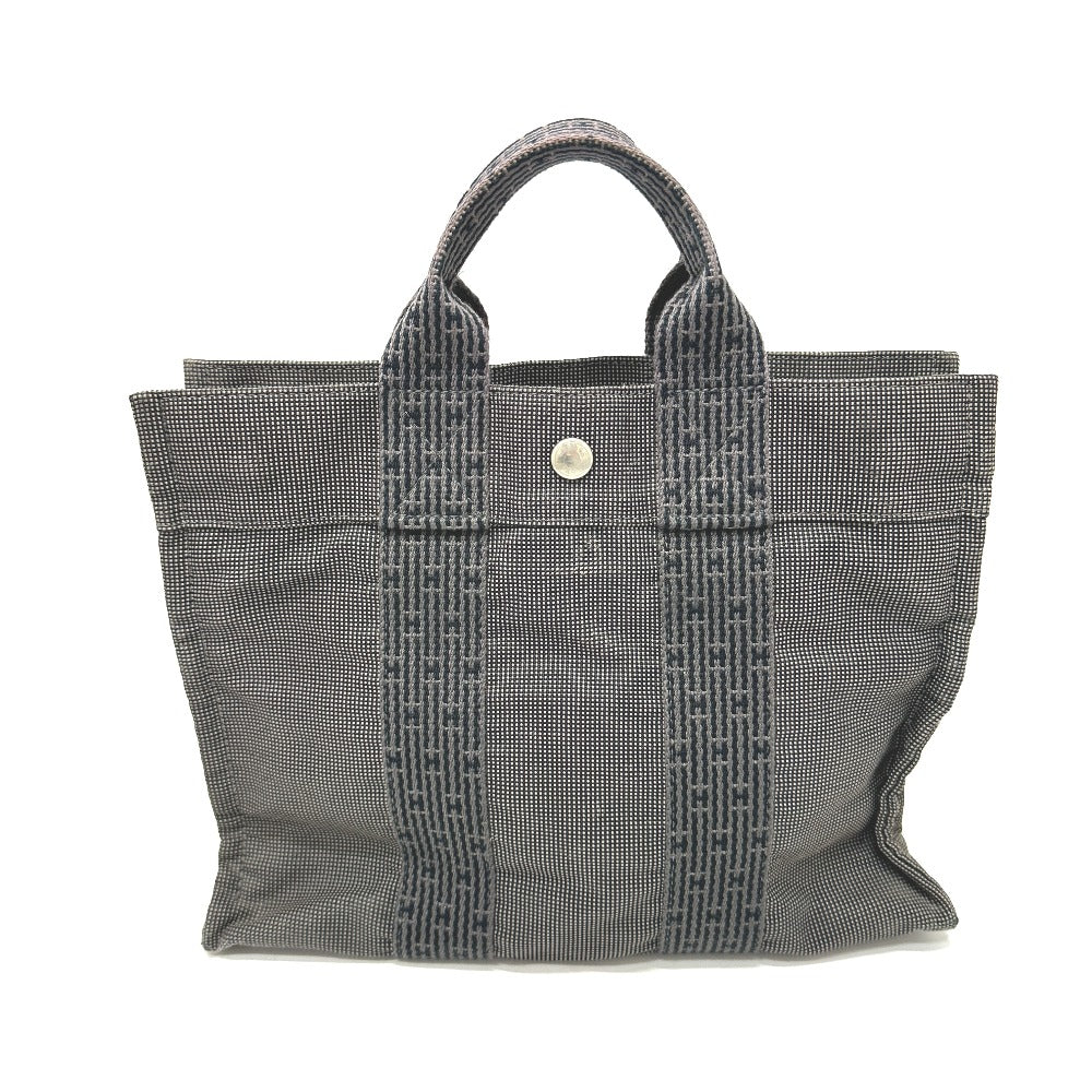 Gray Her Line Tote Pm Women Canvas Tote Bag