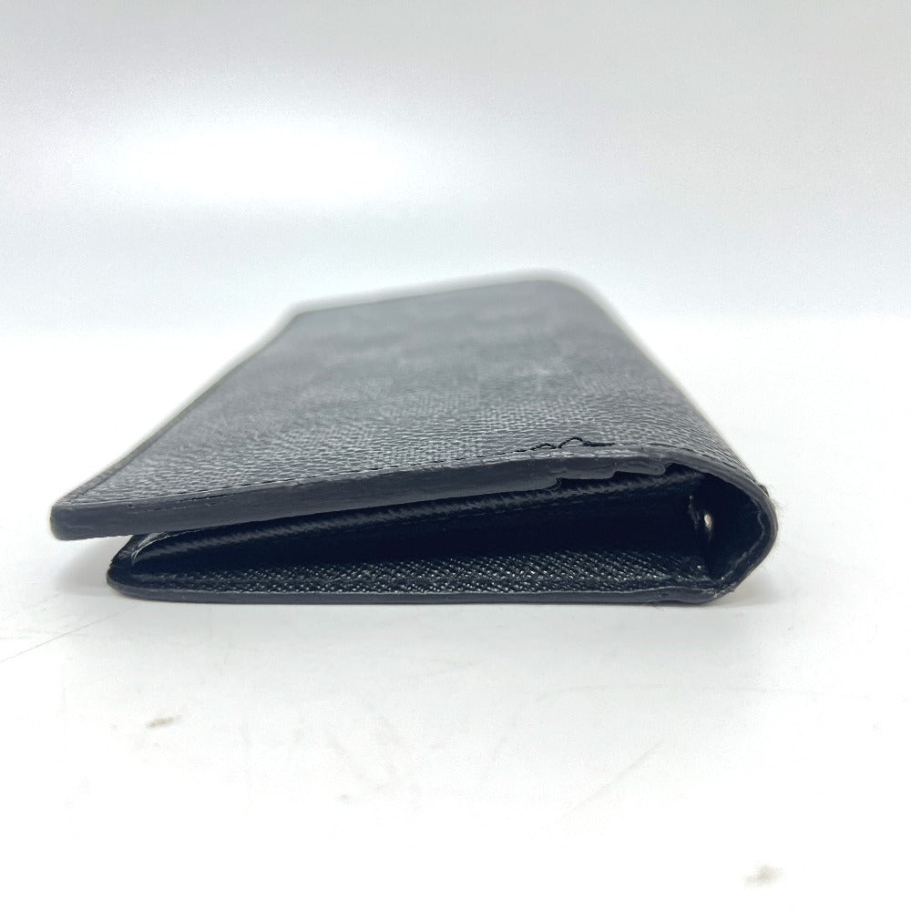 Louis Vuitton Long Purse N62655 Damier Grafitto Canvas Black Wallet Case T 14