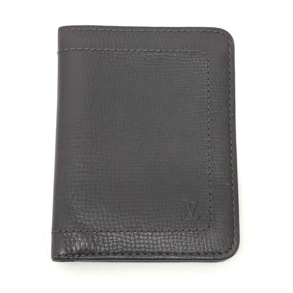 Louis Vuitton Folded Utah Leather Brown Wallet Case