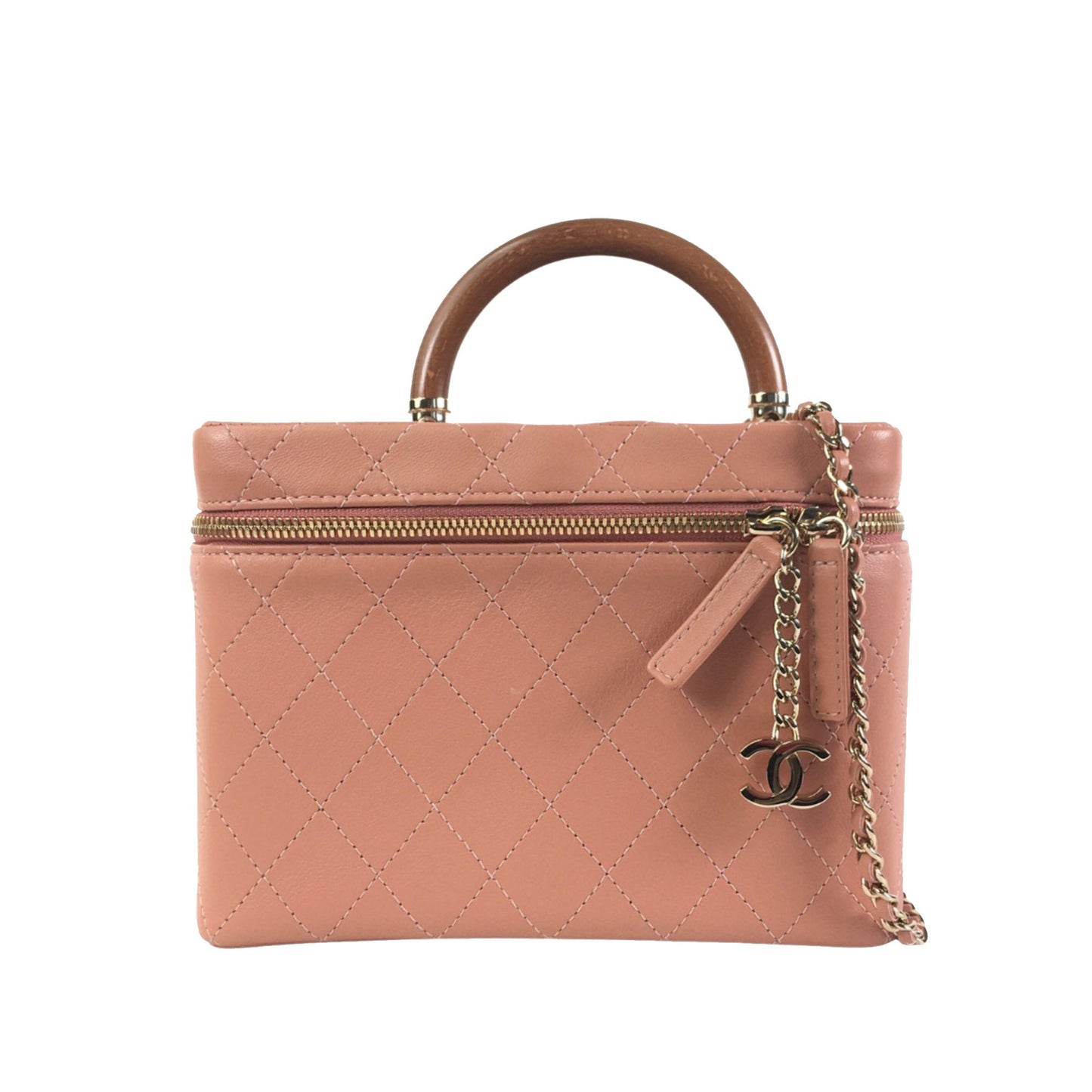 CHANEL Knock On Wood Vanity Case Vanity Bag