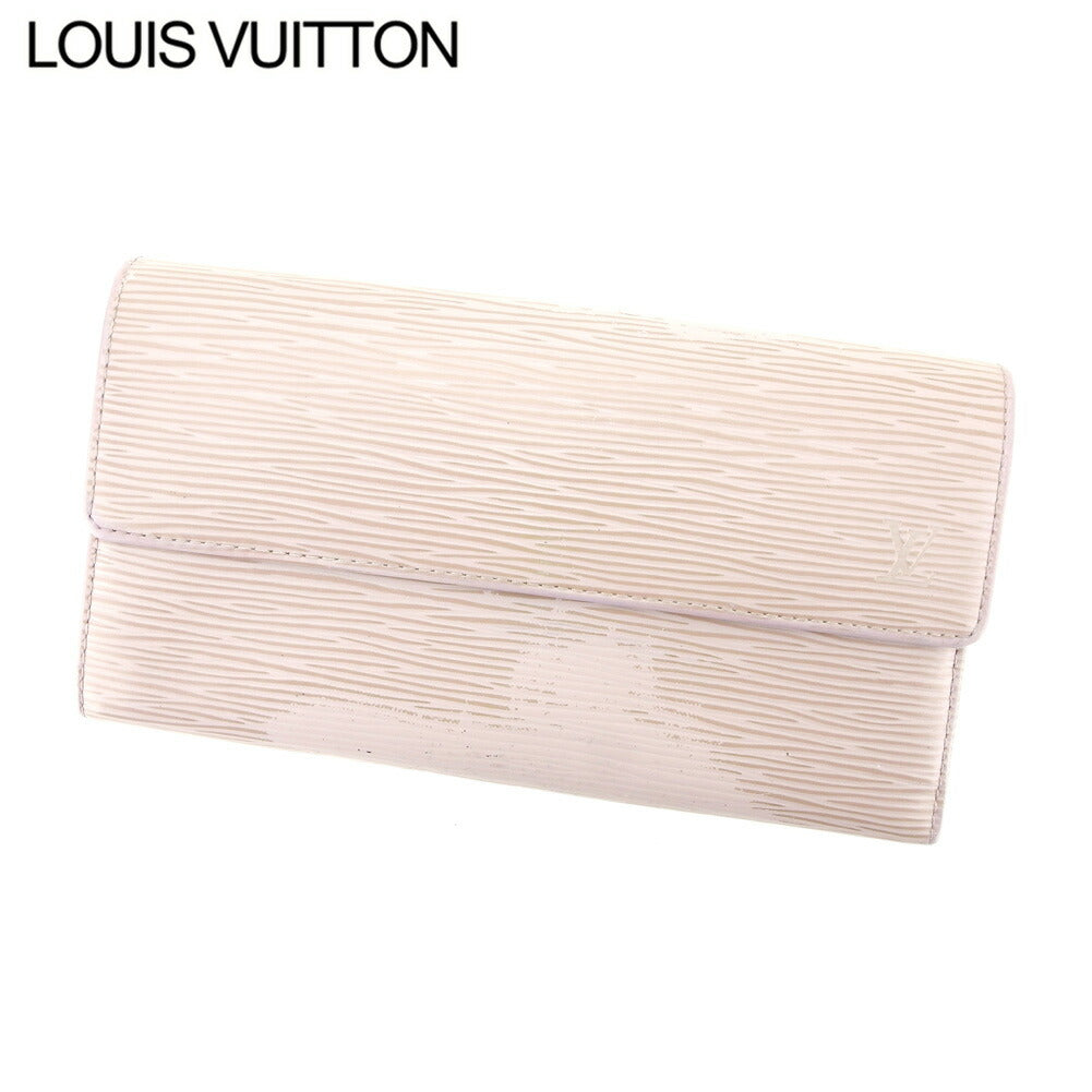 Louis Vuitton Long Purse M6357B Purple Pochette Silver Gray Wallet Case
