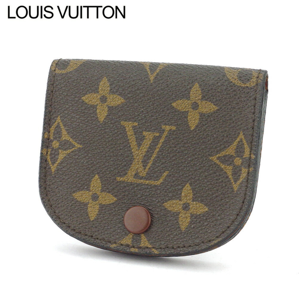 Louis Vuitton Coin M61970 Porto Moneg Leather Brown Beige Handbag