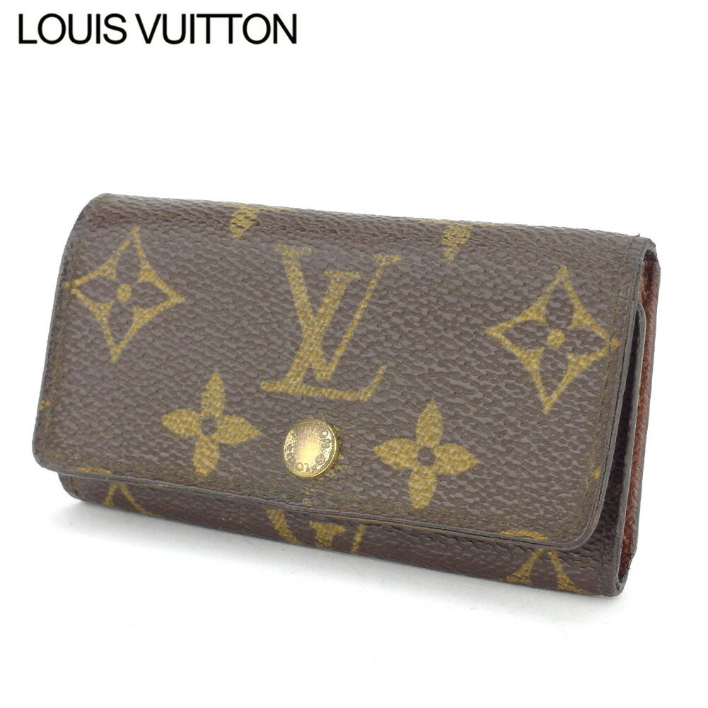 Louis Vuitton Key holder M62631 Multicles4 Brown Beige Gold Key Chain T10537