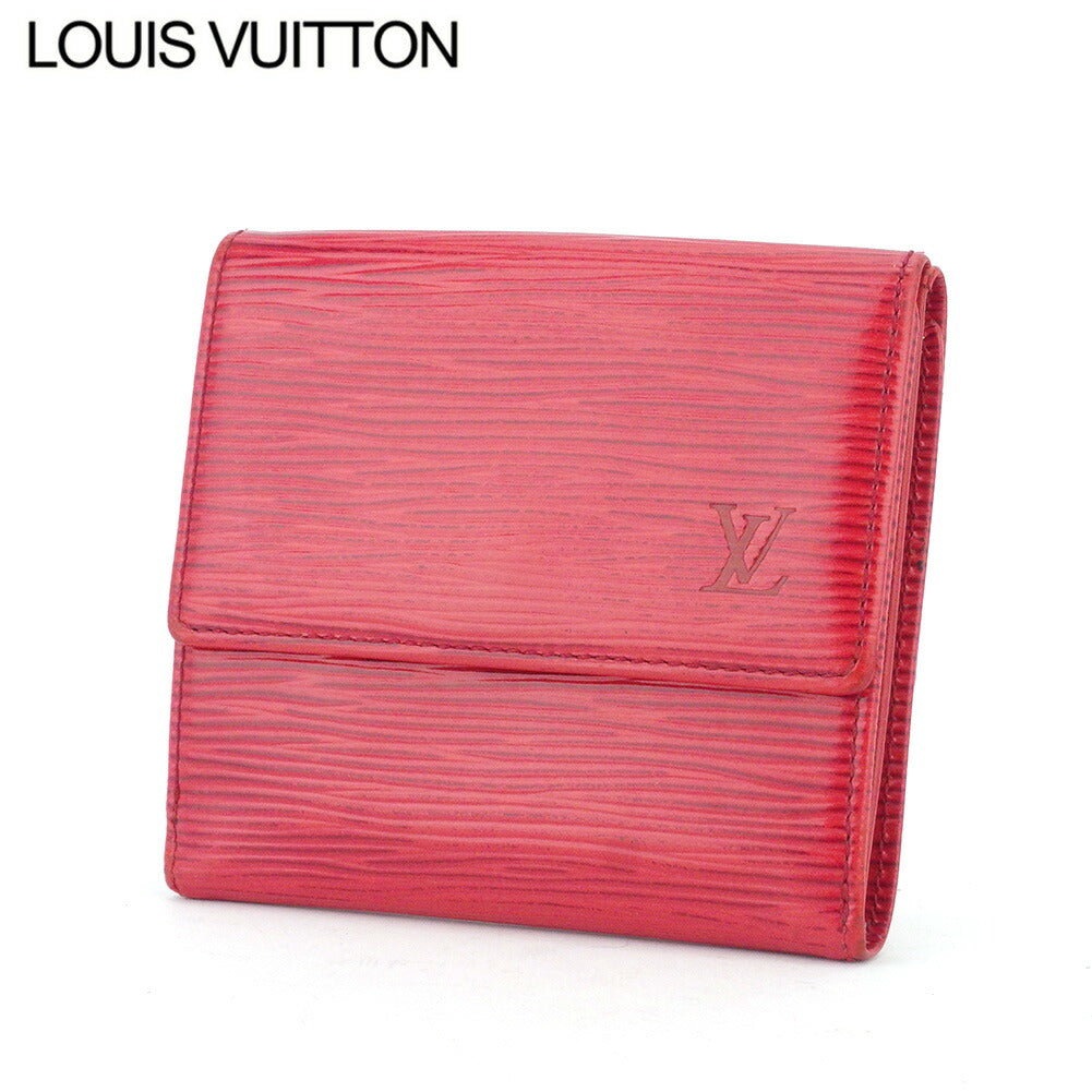 Louis Vuitton Bifold M63487 Porte Monnaie Billets Red Wallet Case T10585