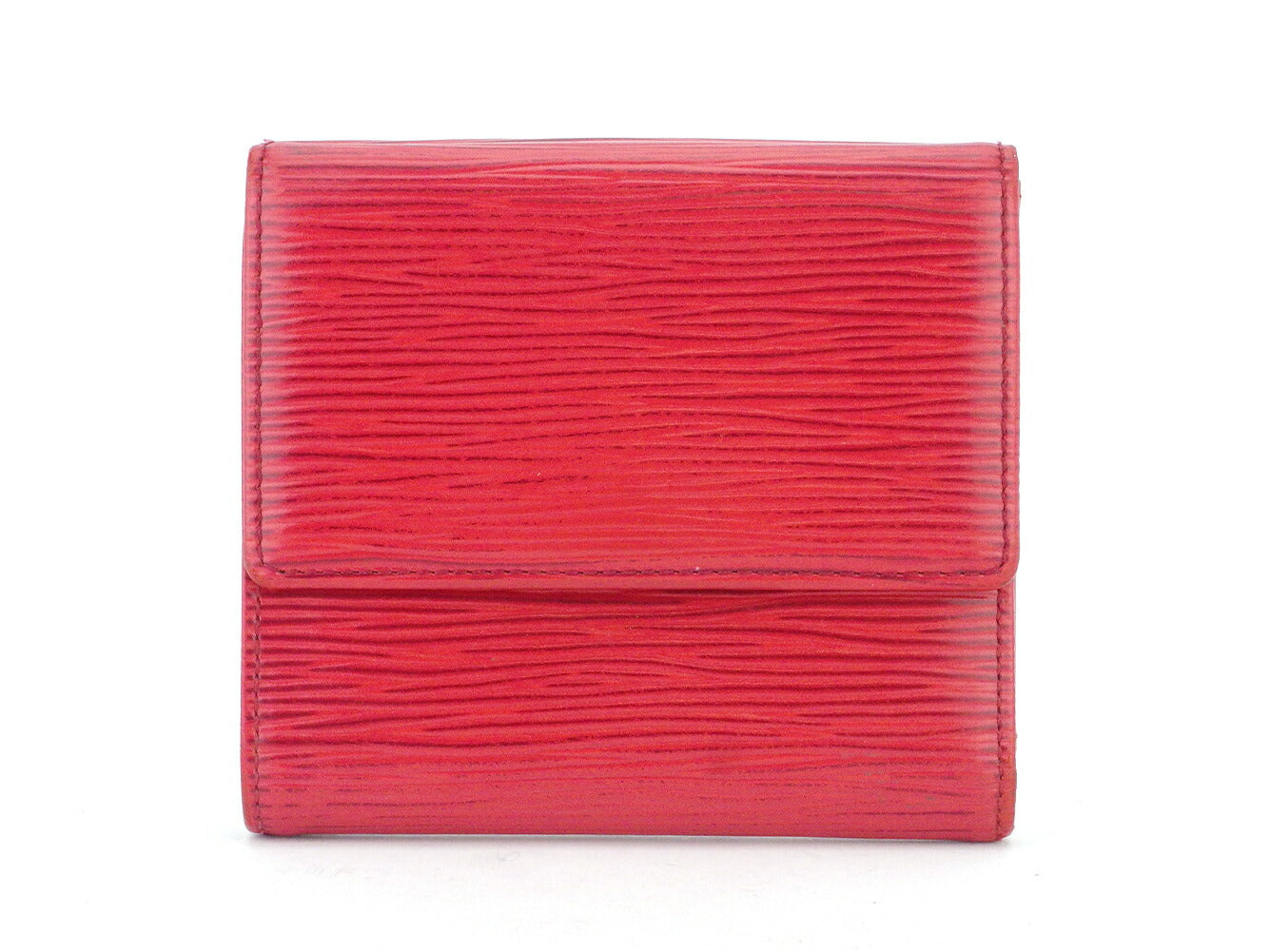 Louis Vuitton Bifold M63487 Porte Monnaie Billets Red Wallet Case T10585