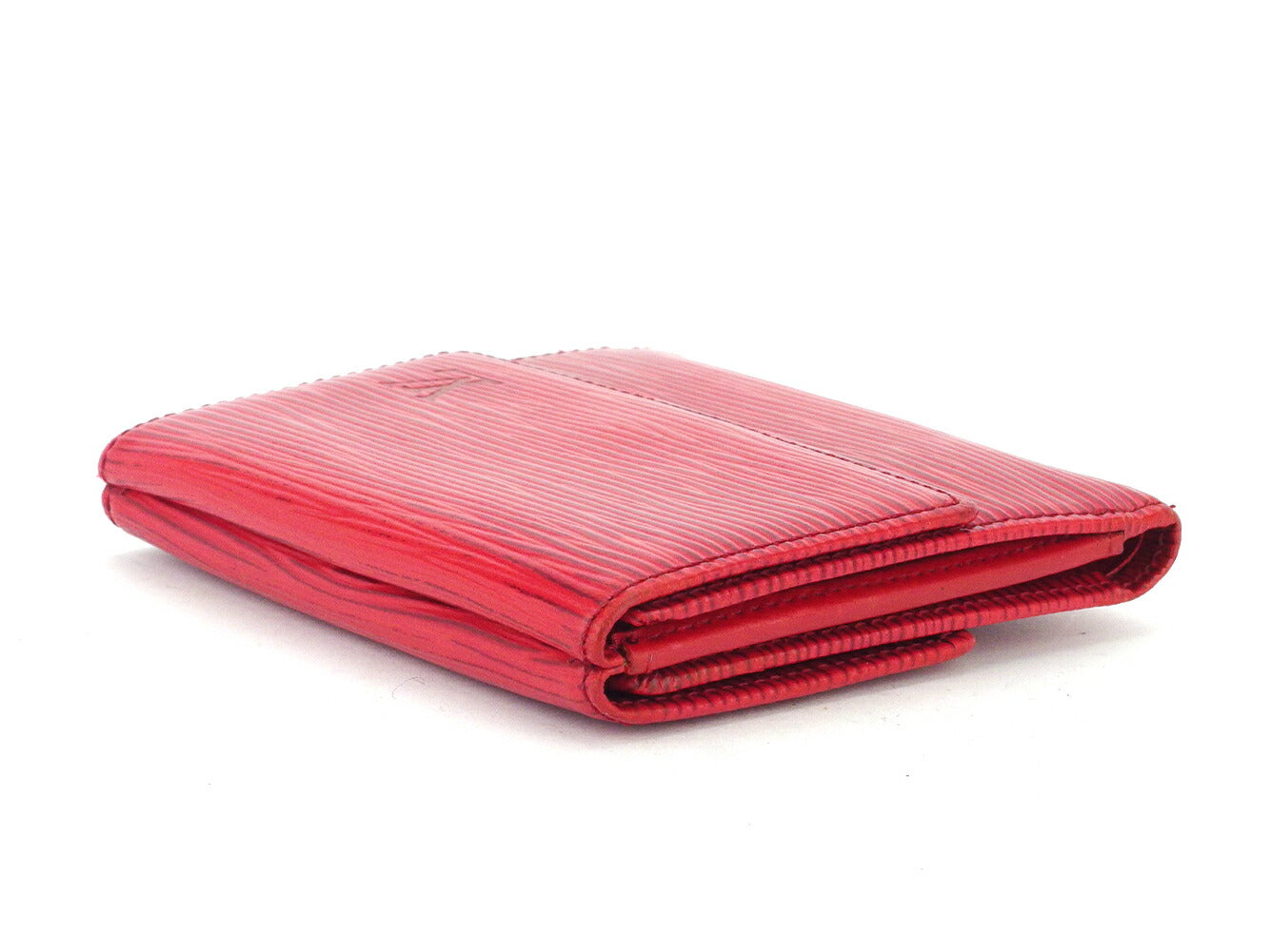 Louis Vuitton Bifold M63487 Porte Monnaie Billets Red Wallet Case T10585