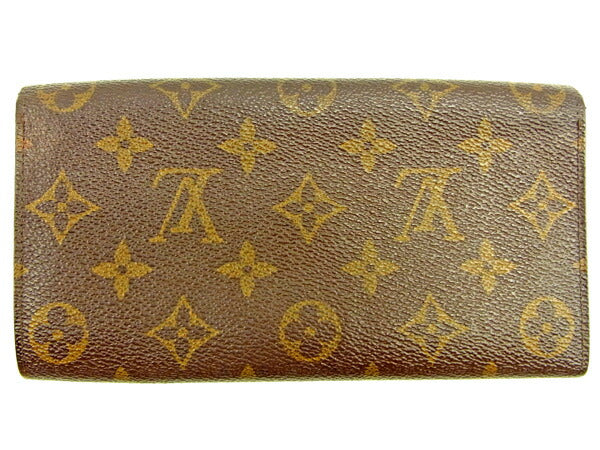 Louis Vuitton Long Purse M61724 Pochette Porto Brown Wallet Case T10620