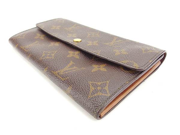 Louis Vuitton Long Purse M61724 Pochette Porto Brown Wallet Case T10927