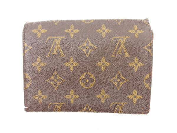 Louis Vuitton Tri-fold M61202 Porte TresorEtui Papie Brown Wallet Case