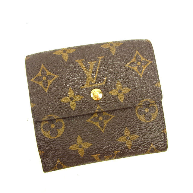 Louis Vuitton Bifold M61652 Porte Monnaie Billets Brown Wallet Case T11420