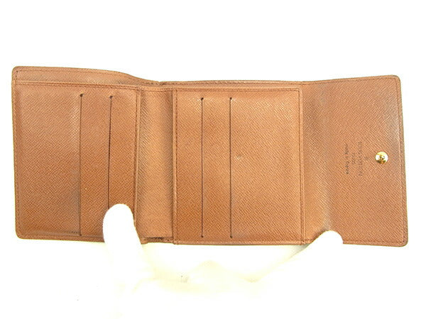 Louis Vuitton Bifold M61652 Porte Monnaie Billets Brown Wallet Case T11420