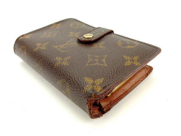Louis Vuitton Bifold M61663 Portonevie Vienova Brown Wallet Case T11572