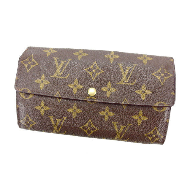 Louis Vuitton Long Purse M61726 Former Portefeuille Brown Wallet Case