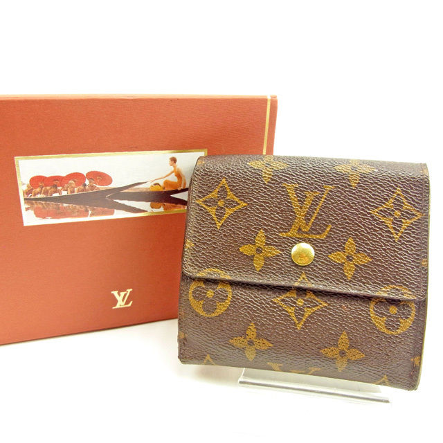 Louis Vuitton Bifold M61652 Porte Monnaie Billets Brown Wallet Case T11616