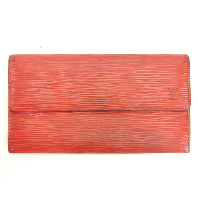 Louis Vuitton Long Purse M60316 Pochette Porto Red Wallet Case