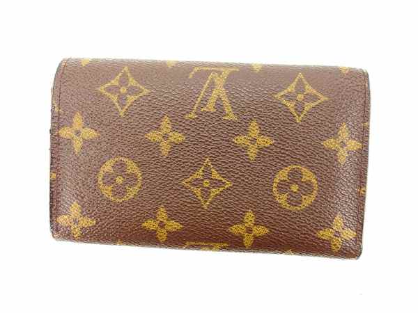 Louis Vuitton Long Purse M61730 PVCx Portonebi Leather Brown Wallet Case