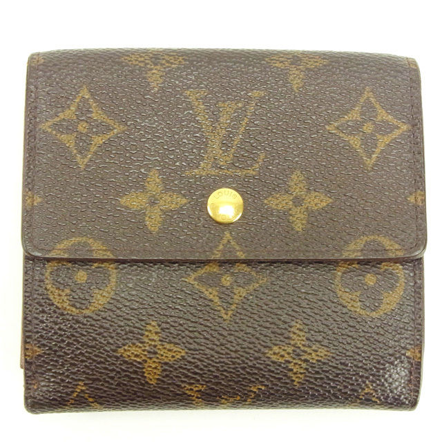 Louis Vuitton Bifold M61652 Porte Monnaie Billets Brown Wallet Case T12421