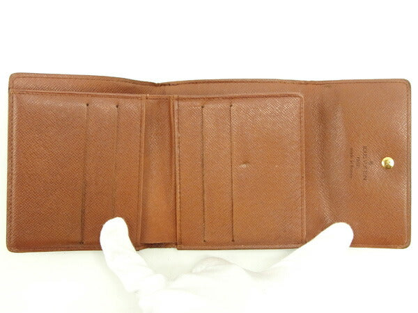 Louis Vuitton Bifold M61652 Porte Monnaie Billets Brown Wallet Case T12421