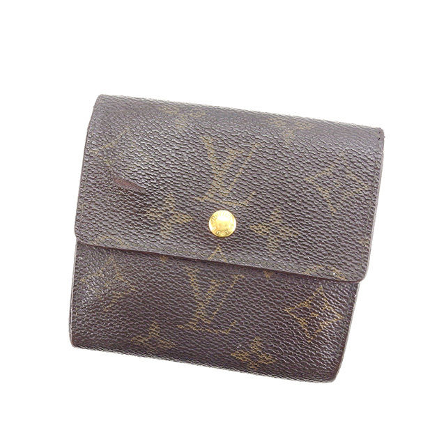 Louis Vuitton Bifold M61652 Porte Monnaie Billets Brown Wallet Case T12546