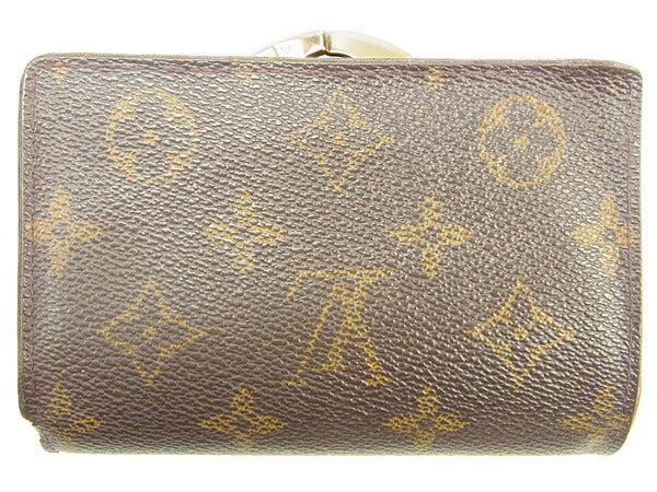 Louis Vuitton Bifold M61663 Portonevie Vienova Monogram Canvas Brown Wallet Case