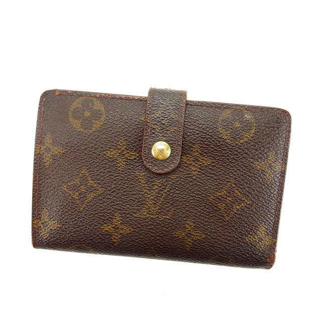 Louis Vuitton Bifold M61663 Portonevie Vienova Brown Wallet Case T13495