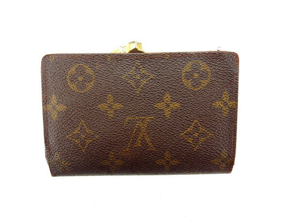 Louis Vuitton Bifold M61663 Portonevie Vienova Brown Wallet Case T13495