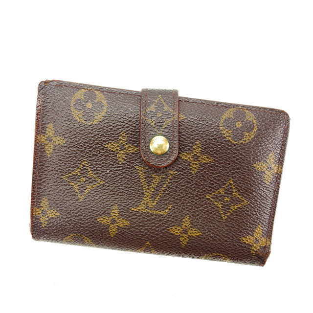 Louis Vuitton Bifold M61663 Portonevie Vienova Brown Wallet Case T13684