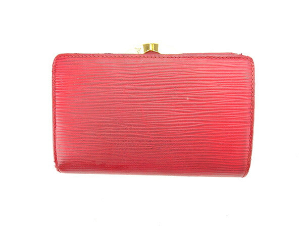 Louis Vuitton Bifold M63247 Castilian Portonevie Vienova Red Wallet Case T13890