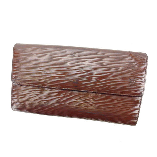 Louis Vuitton Long Purse M6359D Pochette Porte Brown Wallet Case