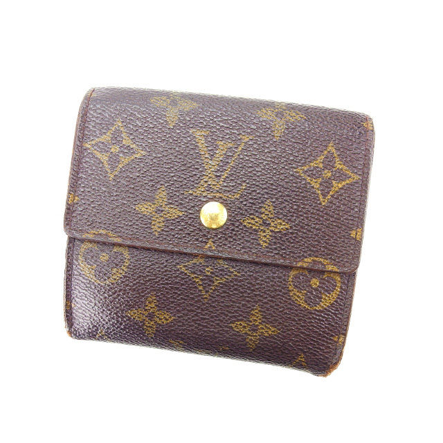Louis Vuitton Bifold M61652 Porte Monnaie Billets Brown Wallet Case T14083
