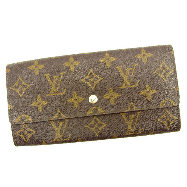 Louis Vuitton Long Purse M61724 Pochette Porto Brown Wallet Case T14148