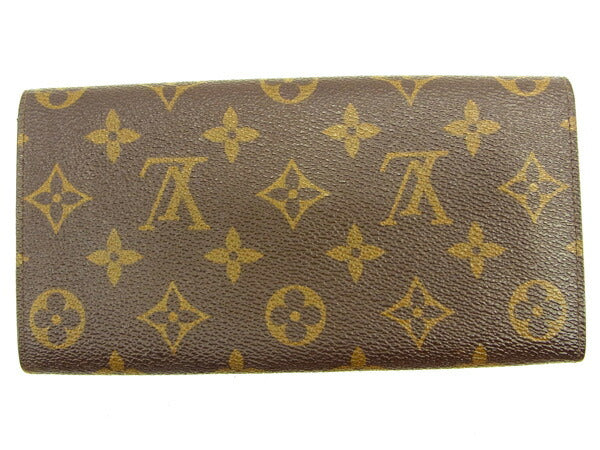 Louis Vuitton Long Purse M61724 Pochette Porto Brown Wallet Case T14148