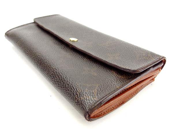 Louis Vuitton Long Purse M61725 Pochette Porto Brown Wallet Case T14206