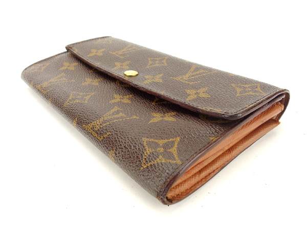 Louis Vuitton Long Purse M61725 Pochette Porto Brown Wallet Case T14424