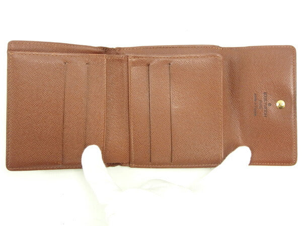 Louis Vuitton Bifold M61652 Porte Monnaie Billets Brown Wallet Case T14513