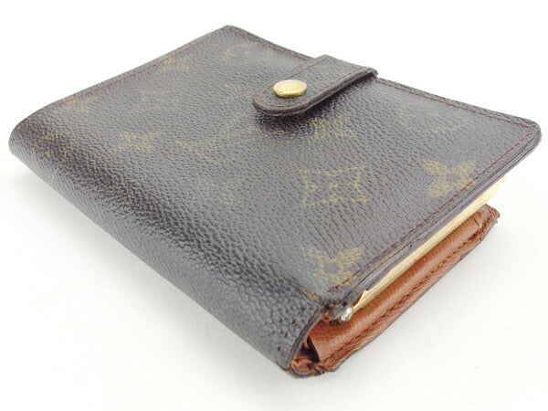 Louis Vuitton Bifold M61663 Portonevie Vienova Brown Wallet Case T14670