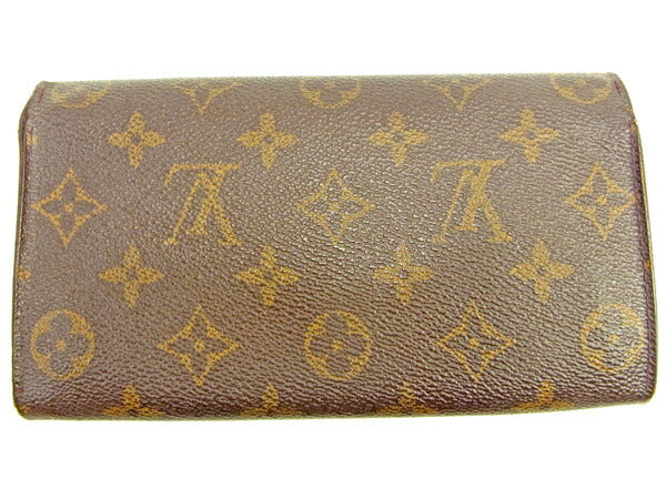 Louis Vuitton Long Purse M61725 Pochette Porto Brown Wallet Case T14743