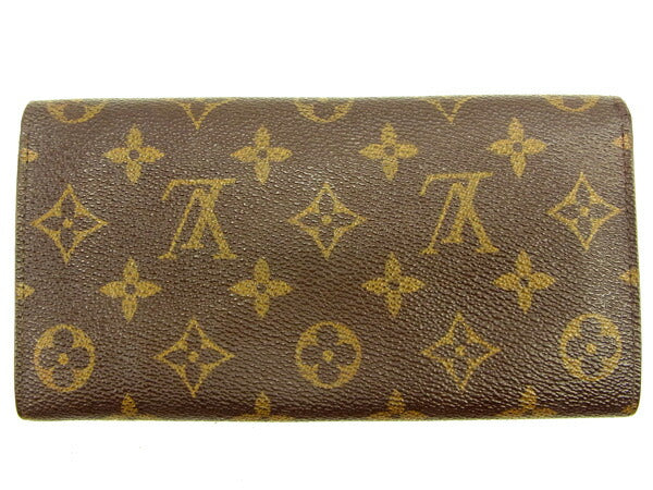 Louis Vuitton Long Purse M61724 Pochette Porto Brown Wallet Case T14876
