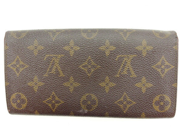 Louis Vuitton Long Purse M61724 Pochette Porto Brown Wallet Case T14935