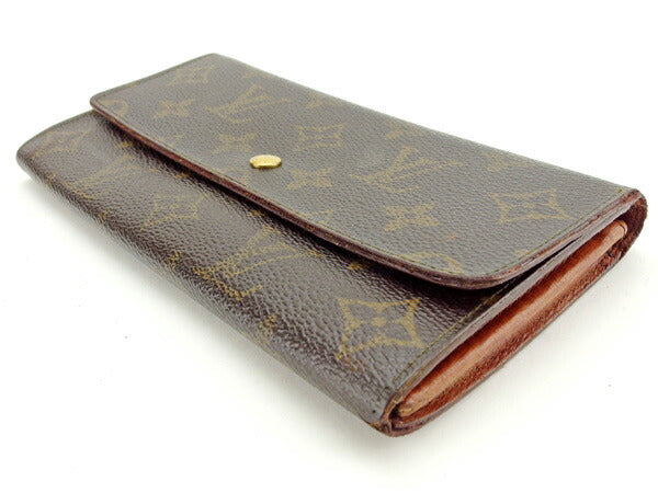 Louis Vuitton Long Purse M61724 Pochette Porto Brown Wallet Case T14935